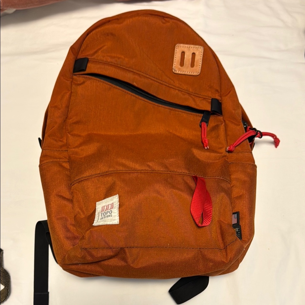 Topo Designs Men's Orange Backpack